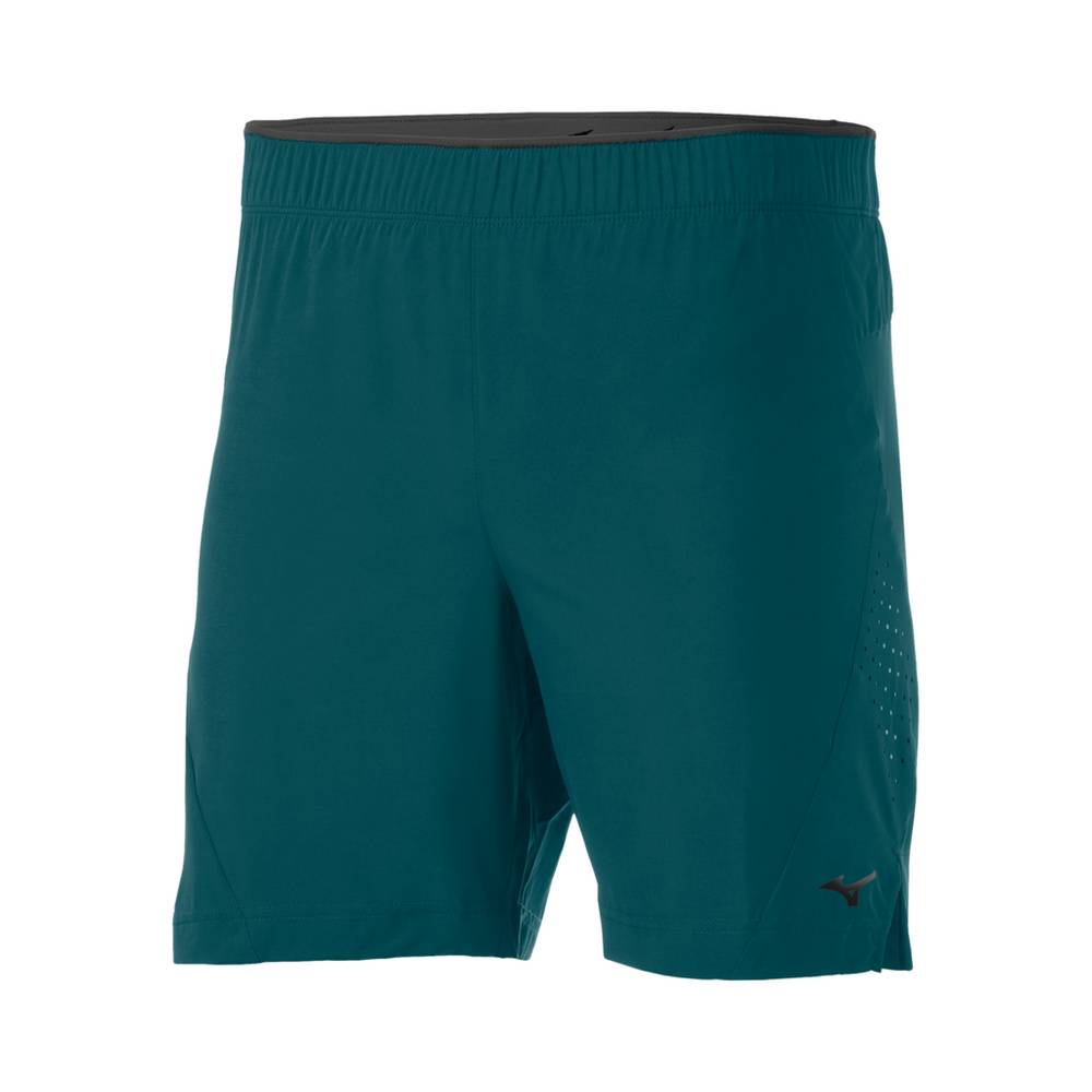 Mizuno Men's Alpha 7" Running Shorts Green (422044-EVU)